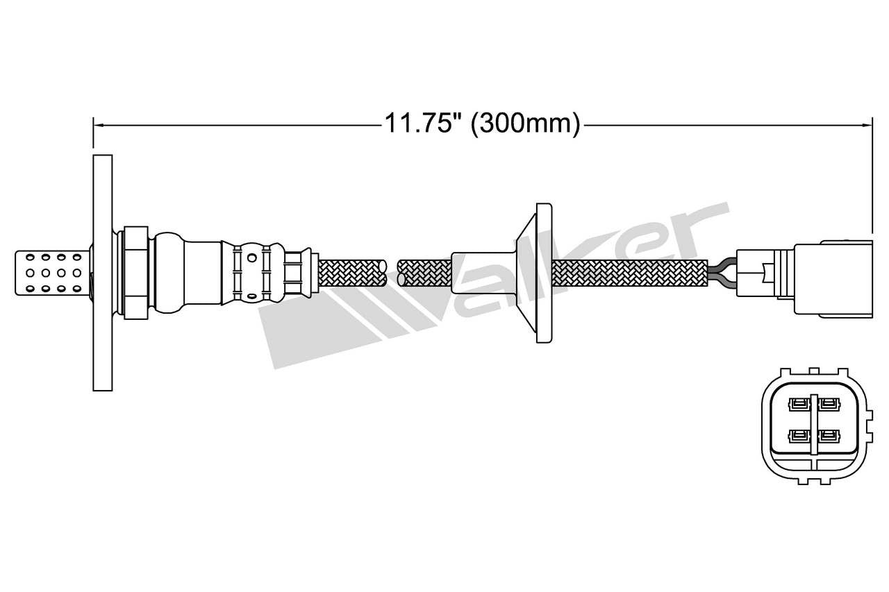 Walker Products Oxygen Sensor 250-24655