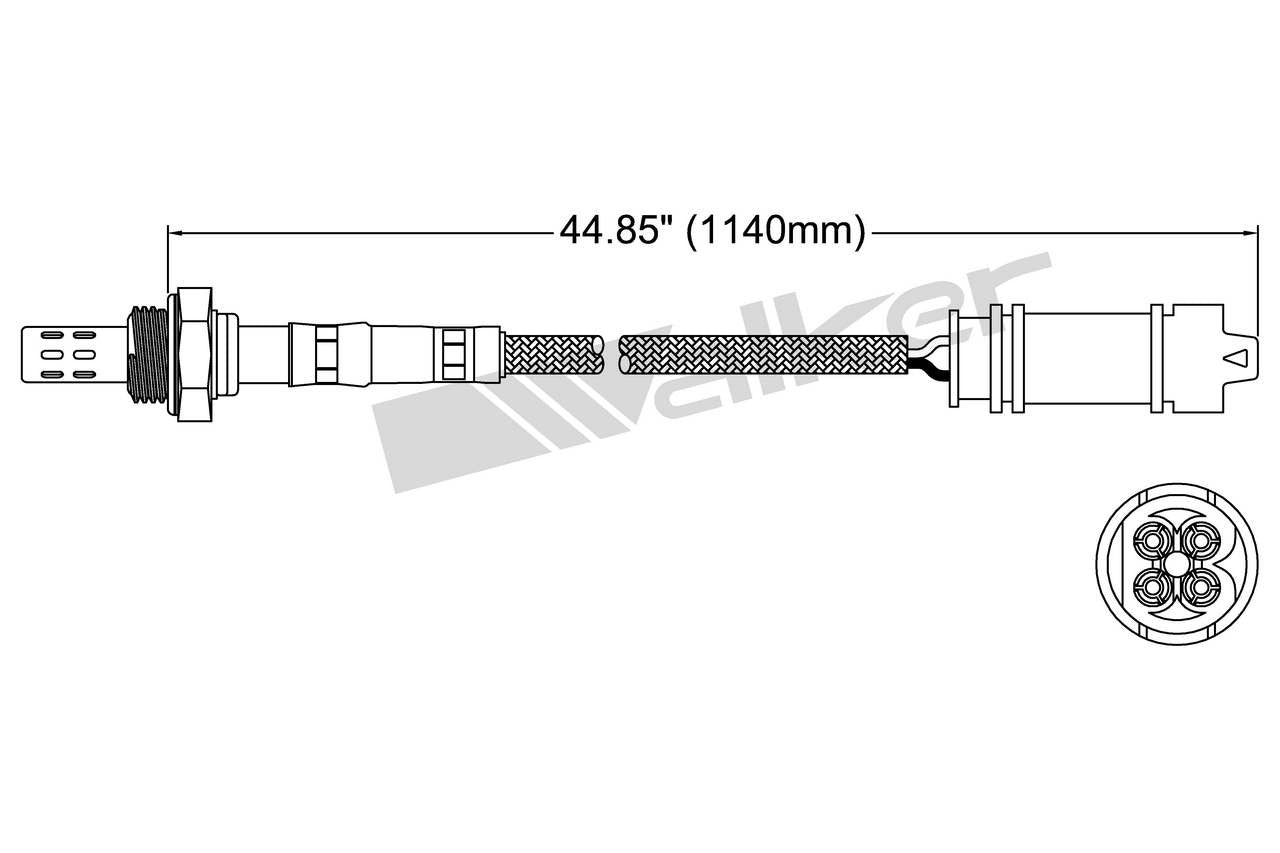 Walker Products Walker Products 250-24657 Oxygen Sensor 4-W Direct Fit 250-24657