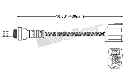 Walker Products Walker Products 250-24660 Oxygen Sensor 4-W Direct Fit 250-24660