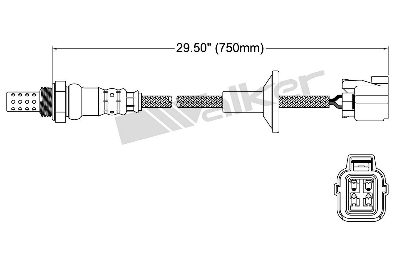Walker Products Walker Products 250-24664 Oxygen Sensor 4-W Direct Fit 250-24664