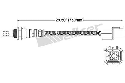 Walker Products Walker Products 250-24688 Oxygen Sensor 4-W Direct Fit 250-24688