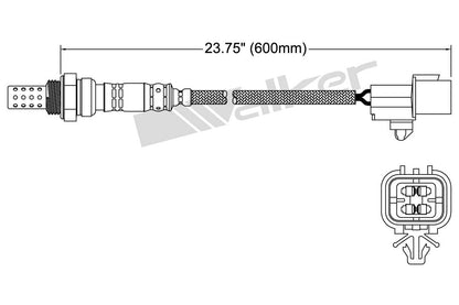 Walker Products Walker Products 250-24691 Oxygen Sensor 4-W Direct Fit 250-24691