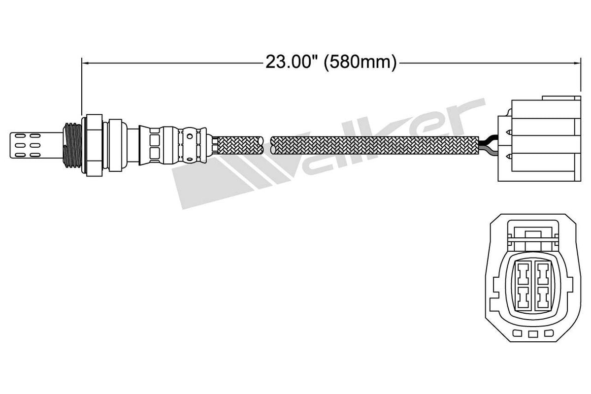 Walker Products Walker Products 250-24693 Oxygen Sensor 4-W Direct Fit 250-24693
