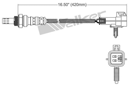 Walker Products Walker Products 250-24704 Oxygen Sensor 4-W Direct Fit 250-24704