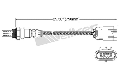 Walker Products Walker Products 250-24707 Oxygen Sensor 4-W Direct Fit 250-24707