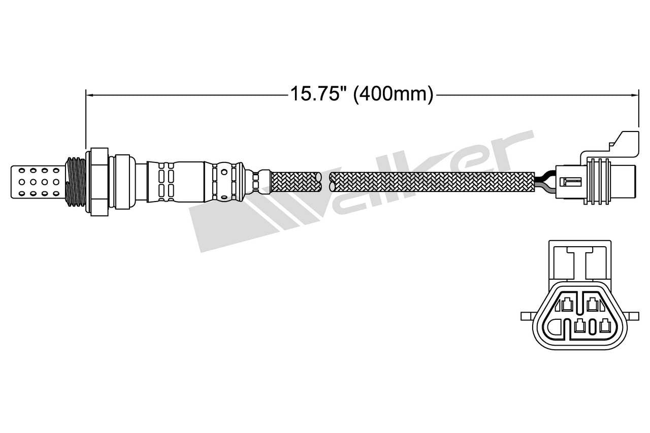 Walker Products Walker Products 250-24708 Oxygen Sensor 4-W Direct Fit 250-24708