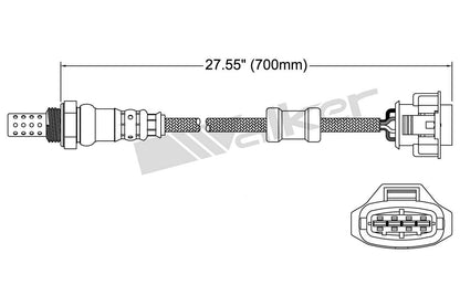 Walker Products Walker Products 250-24712 Oxygen Sensor 4-W Direct Fit 250-24712