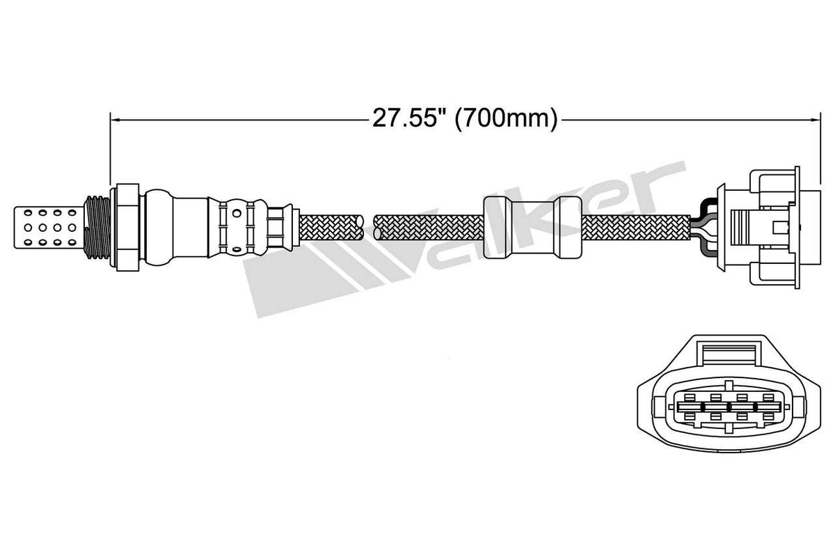 Walker Products Walker Products 250-24712 Oxygen Sensor 4-W Direct Fit 250-24712