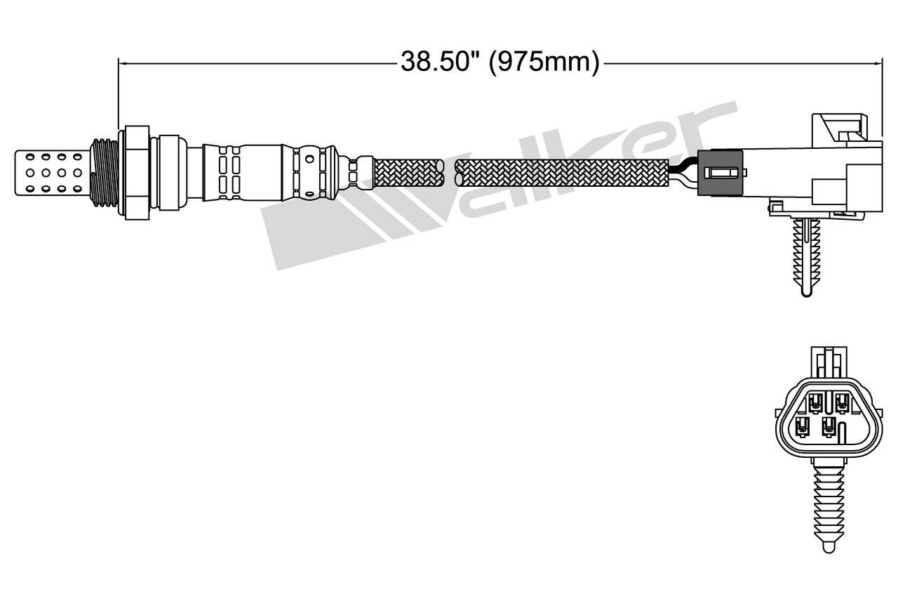 Walker Products Walker Products 250-24729 Oxygen Sensor 4-W Direct Fit 250-24729