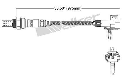 Walker Products Walker Products 250-24729 Oxygen Sensor 4-W Direct Fit 250-24729
