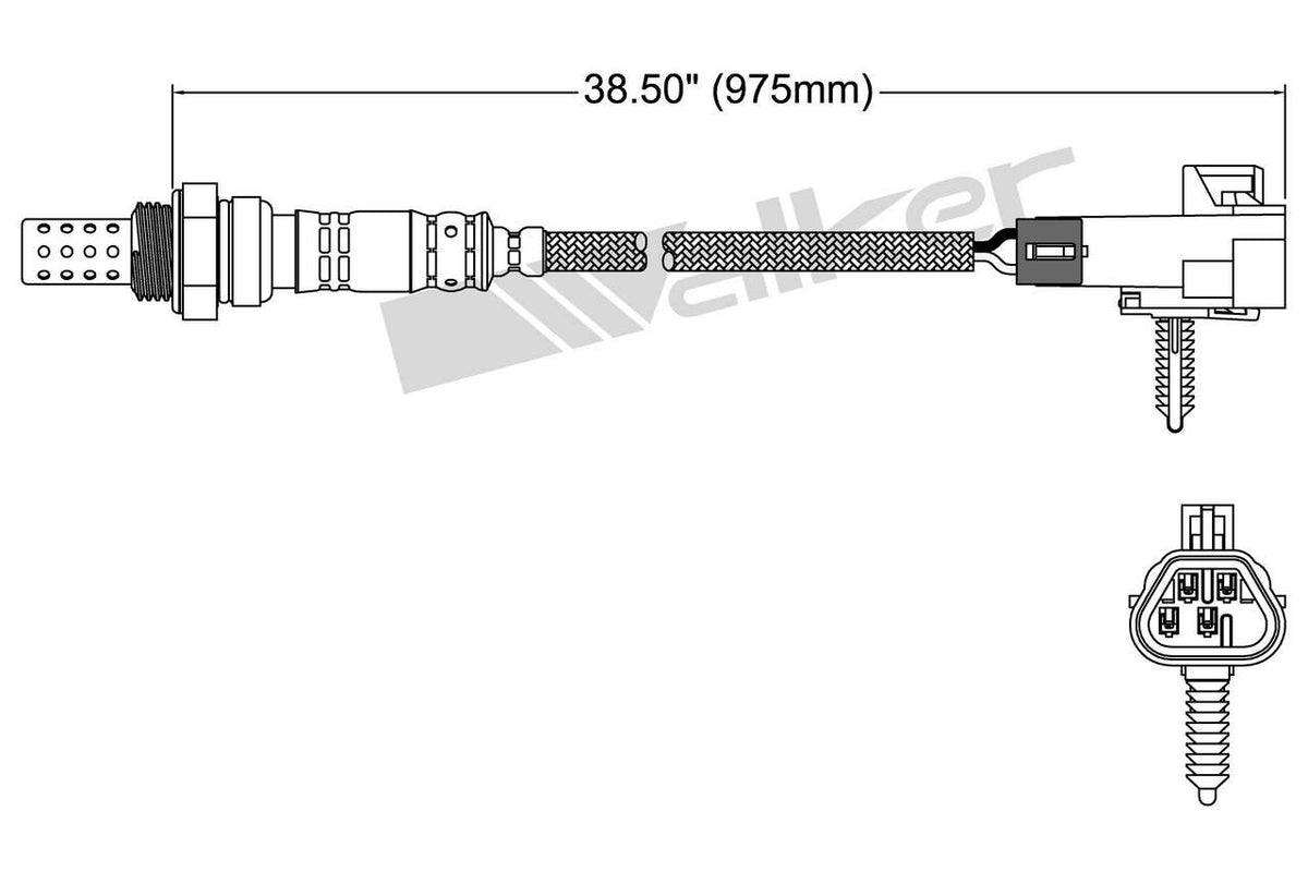 Walker Products Walker Products 250-24729 Oxygen Sensor 4-W Direct Fit 250-24729
