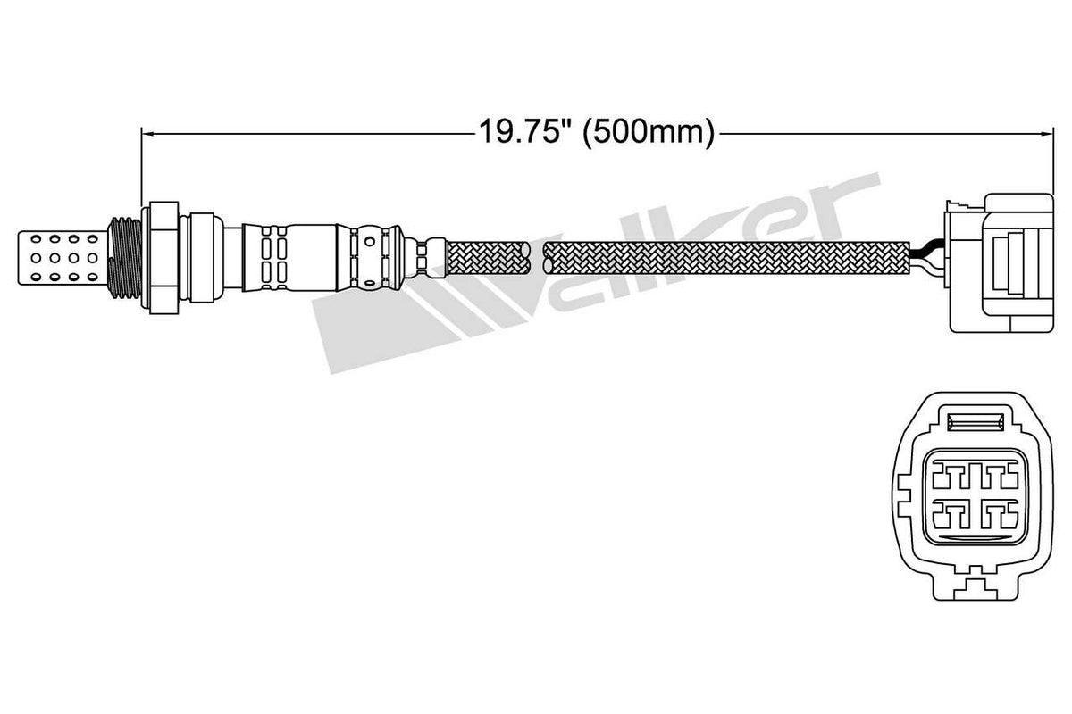 Walker Products Walker Products 250-24730 Oxygen Sensor 4-W Direct Fit 250-24730