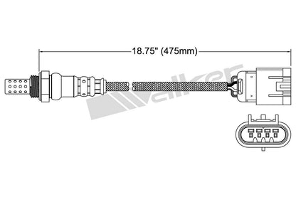 Walker Products Walker Products 250-24739 Oxygen Sensor 4-W Direct Fit 250-24739