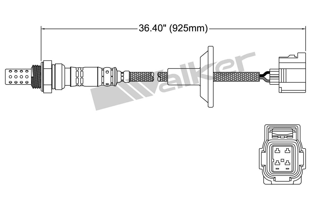 Walker Products Walker Products 250-24742 Oxygen Sensor 4-W Direct Fit 250-24742