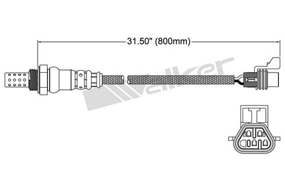 Walker Products Walker Products 250-24743 Oxygen Sensor 4-W Direct Fit 250-24743