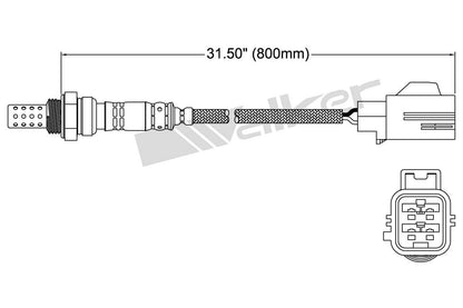 Walker Products Walker Products 250-24744 Oxygen Sensor 4-W Direct Fit 250-24744