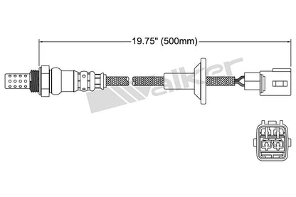 Walker Products Walker Products 250-24747 Oxygen Sensor 4-W Direct Fit 250-24747