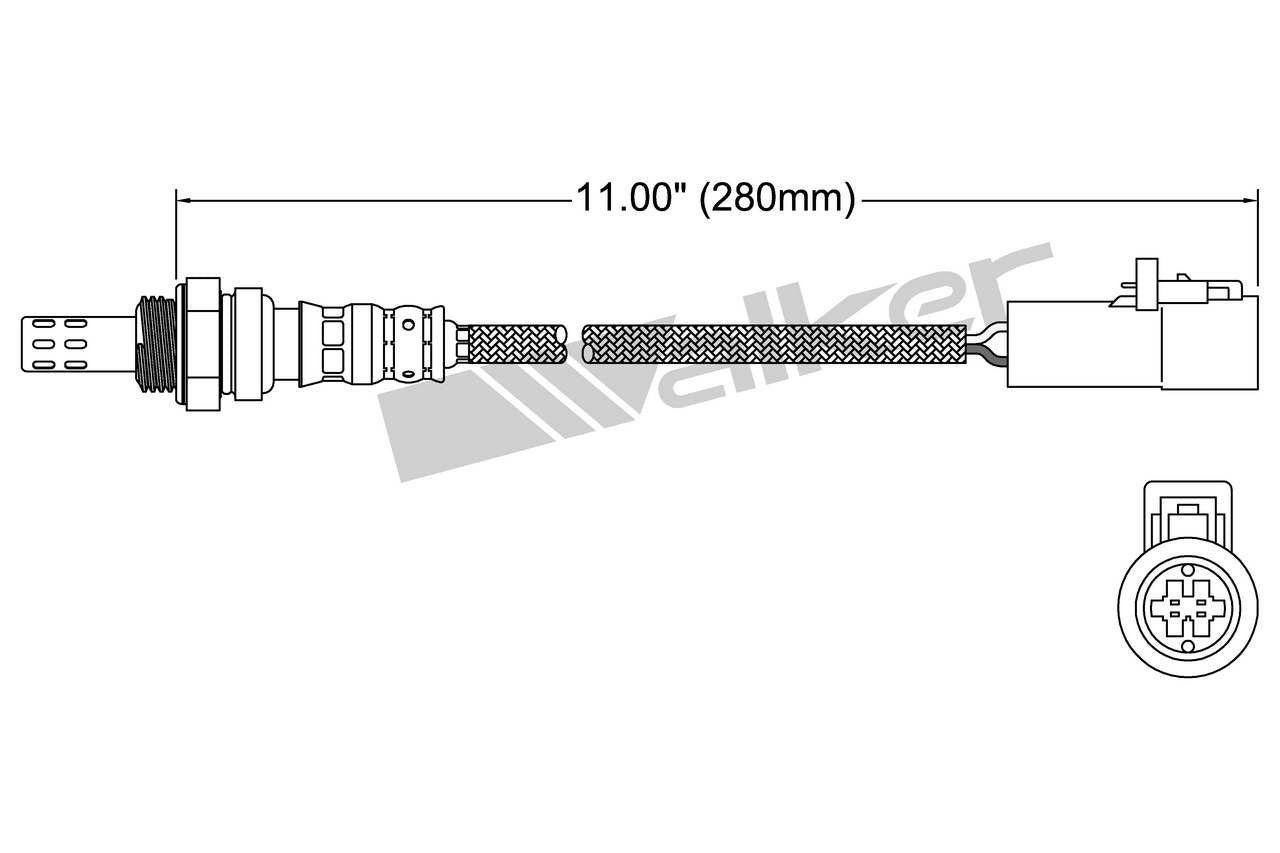 Walker Products Walker Products 250-24749 Oxygen Sensor 4-W Direct Fit 250-24749