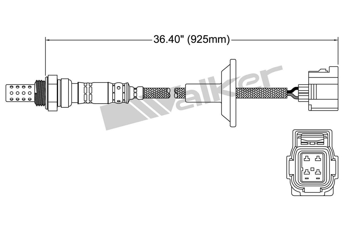 Walker Products Walker Products 250-24751 Oxygen Sensor 4-W Direct Fit 250-24751