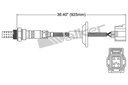 Walker Products Walker Products 250-24751 Oxygen Sensor 4-W Direct Fit 250-24751