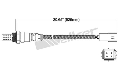 Walker Products Walker Products 250-24768 Oxygen Sensor 4-W Direct Fit 250-24768