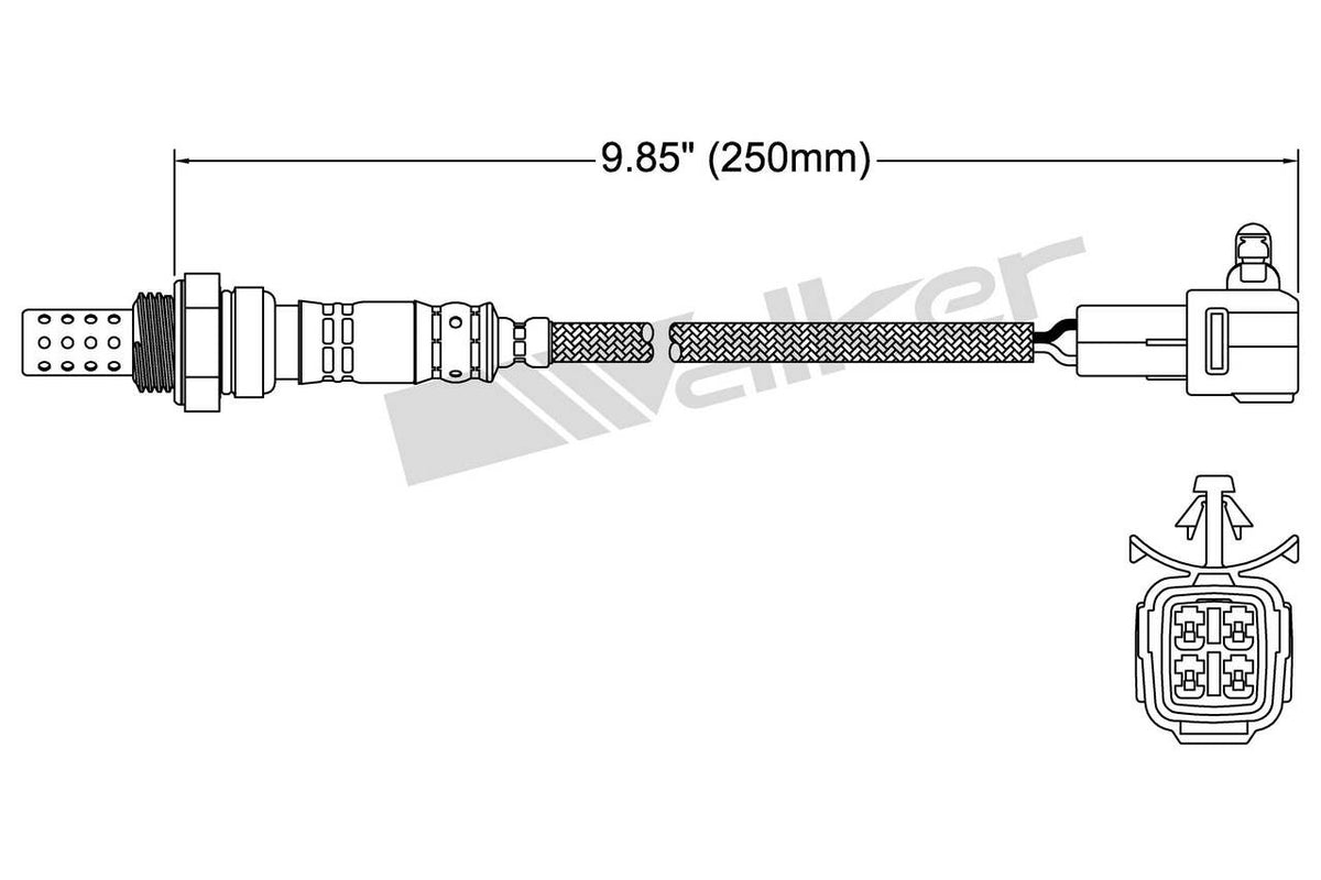 Walker Products Walker Products 250-24770 Oxygen Sensor 4-W Direct Fit 250-24770