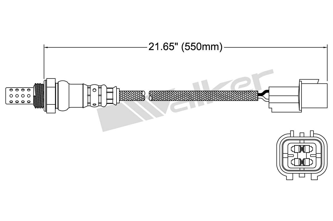 Walker Products Walker Products 250-24779 Oxygen Sensor 4-W Direct Fit 250-24779