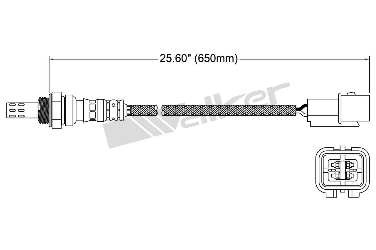 Walker Products Walker Products 250-24783 Oxygen Sensor 4-W Direct Fit 250-24783