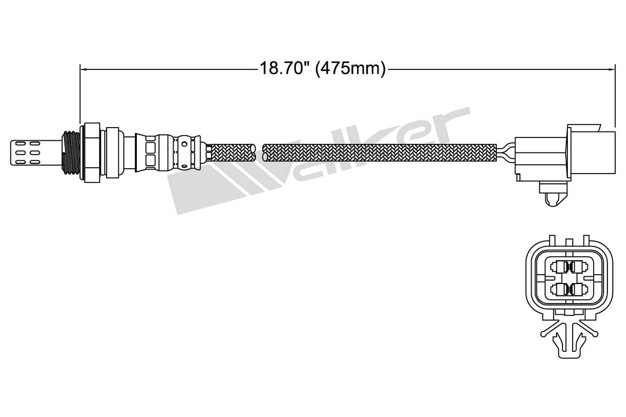 Walker Products Walker Products 250-24789 Oxygen Sensor 4-W Direct Fit 250-24789