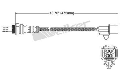 Walker Products Walker Products 250-24789 Oxygen Sensor 4-W Direct Fit 250-24789