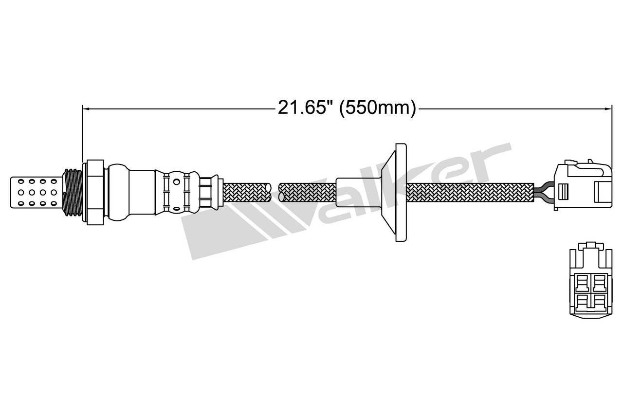 Walker Products Walker Products 250-24796 Oxygen Sensor 4-W Direct Fit 250-24796
