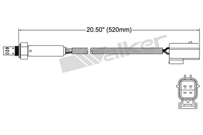 Walker Products Walker Products 250-24804 Oxygen Sensor 4-W Titania 250-24804