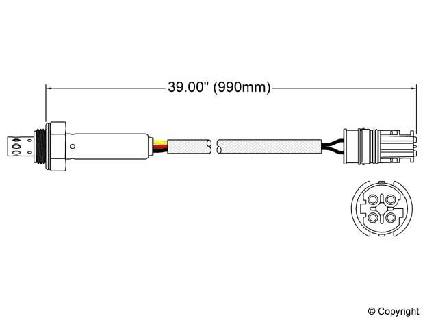 Walker Products Walker Products 250-24810 Oxygen Sensor 4-W Titania 250-24810