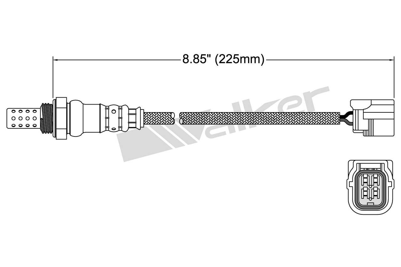 Walker Products Walker Products 250-24833 Oxygen Sensor 4-W Direct Fit 250-24833