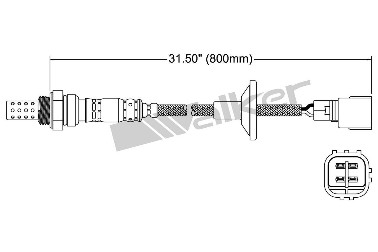 Walker Products Walker Products 250-24839 Oxygen Sensor 4-W Direct Fit 250-24839