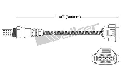 Walker Products Walker Products 250-24845 Oxygen Sensor 4-W Direct Fit 250-24845