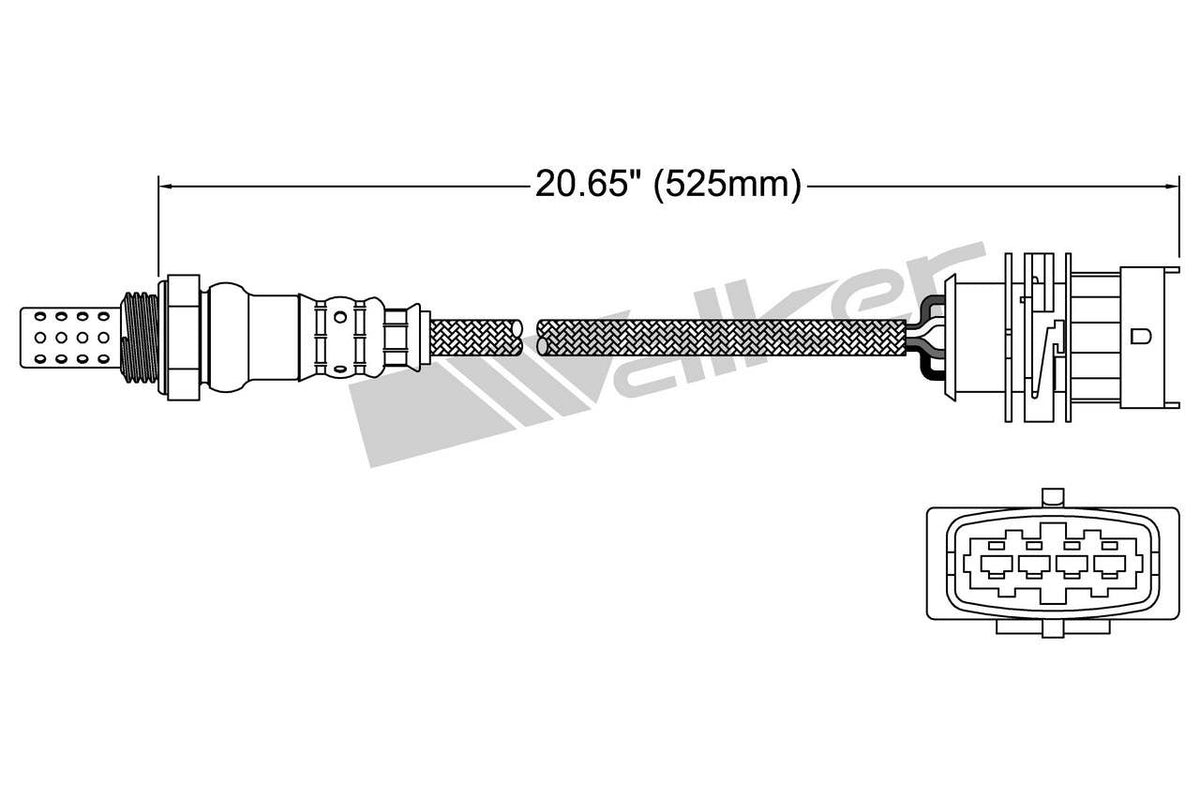Walker Products Walker Products 250-24847 Oxygen Sensor 4-W Direct Fit 250-24847