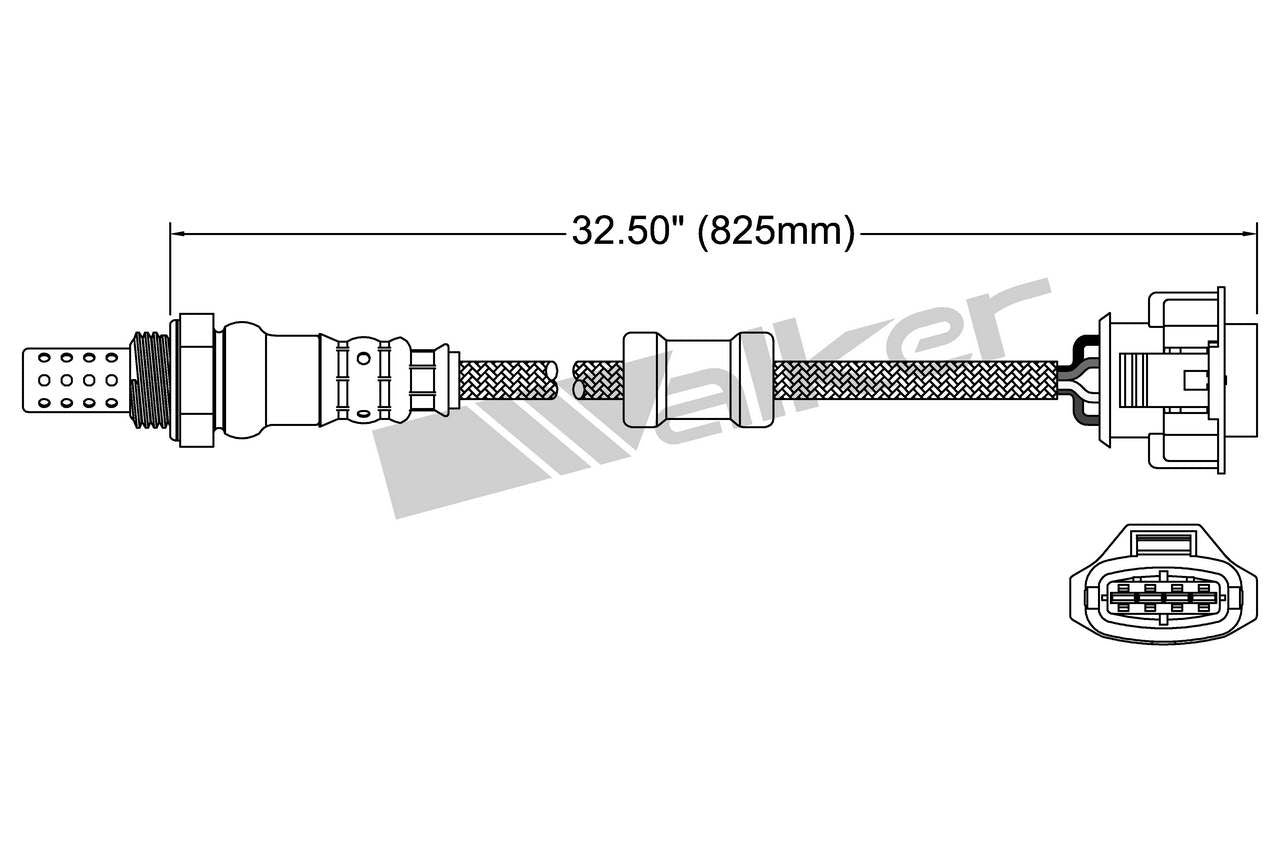 Walker Products Walker Products 250-24851 Oxygen Sensor 4-W Direct Fit 250-24851