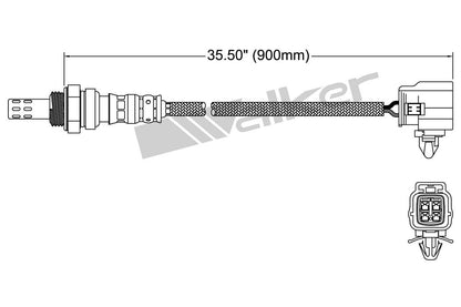 Walker Products Walker Products 250-24859 Oxygen Sensor 4-W Direct Fit 250-24859
