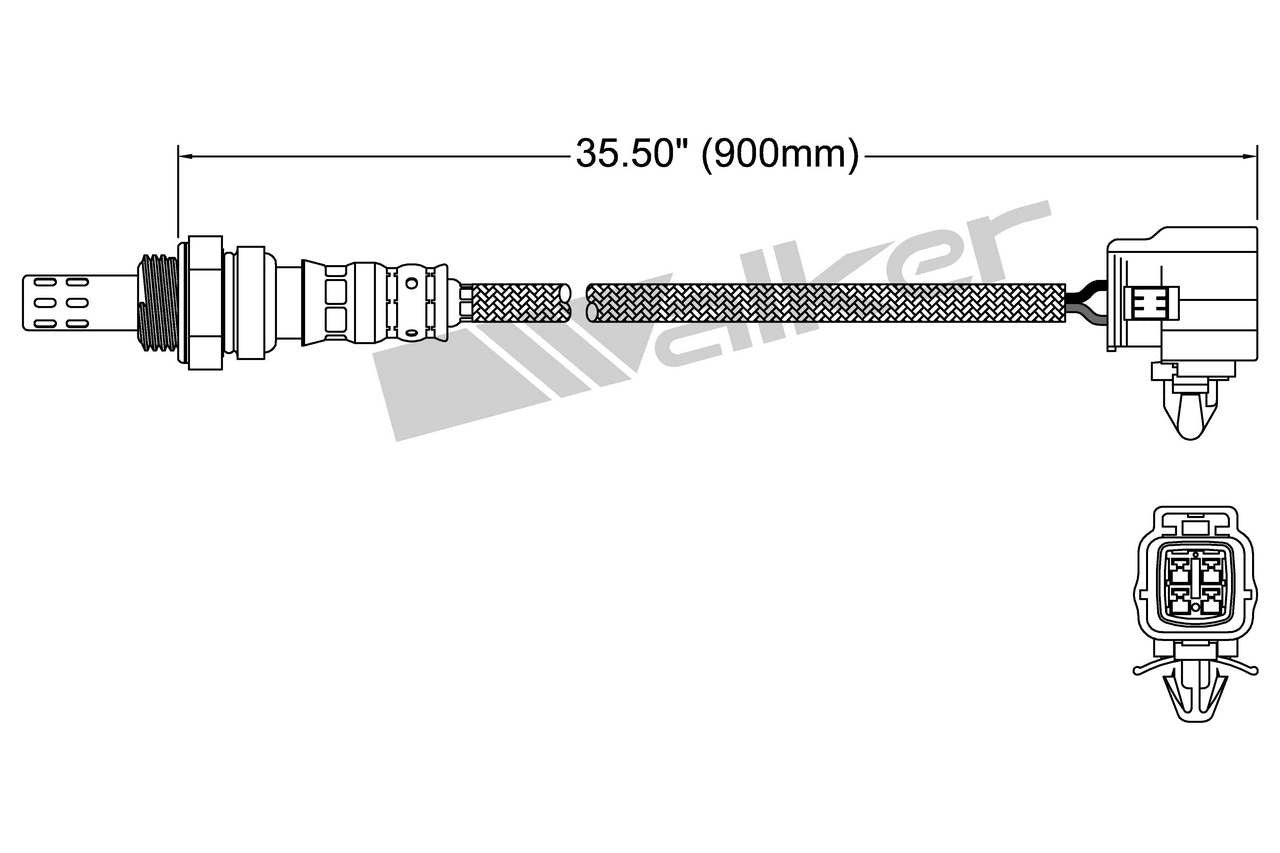 Walker Products Walker Products 250-24859 Oxygen Sensor 4-W Direct Fit 250-24859