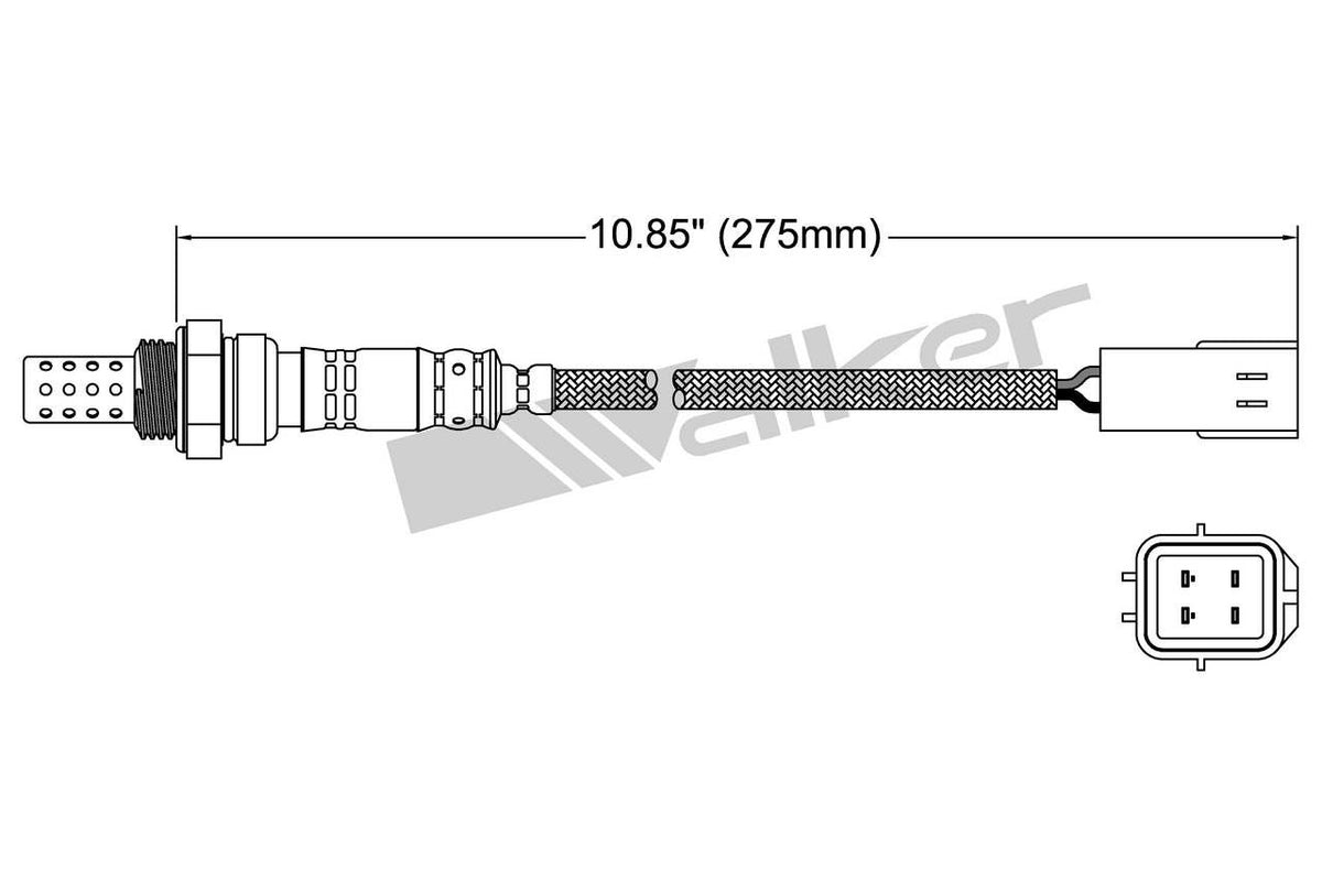 Walker Products Walker Products 250-24860 Oxygen Sensor 4-W Direct Fit 250-24860