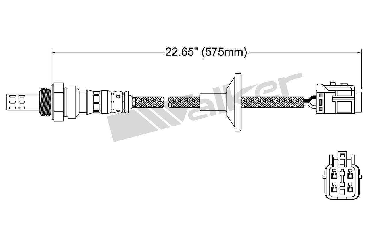 Walker Products Walker Products 250-24864 Oxygen Sensor 4-W Direct Fit 250-24864