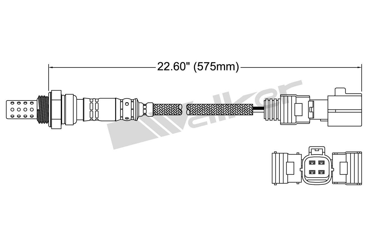 Walker Products Walker Products 250-24870 Oxygen Sensor 4-W Direct Fit 250-24870