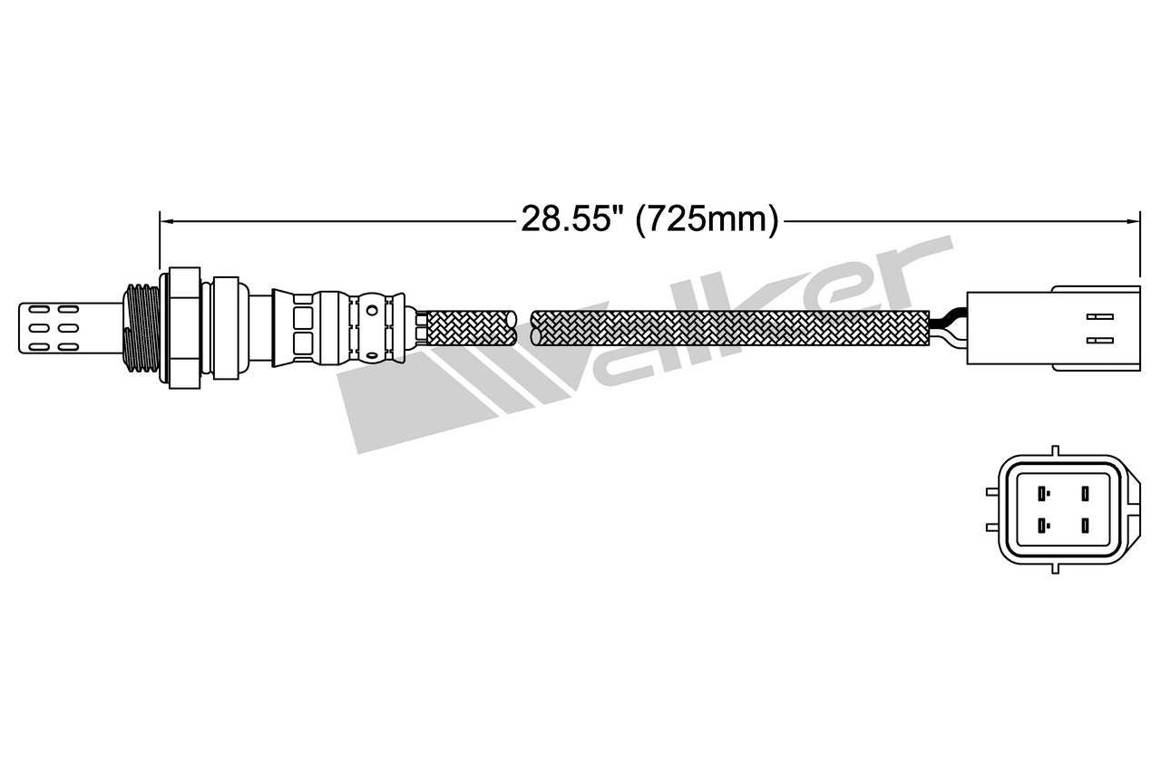 Walker Products Oxygen Sensor 250-24871