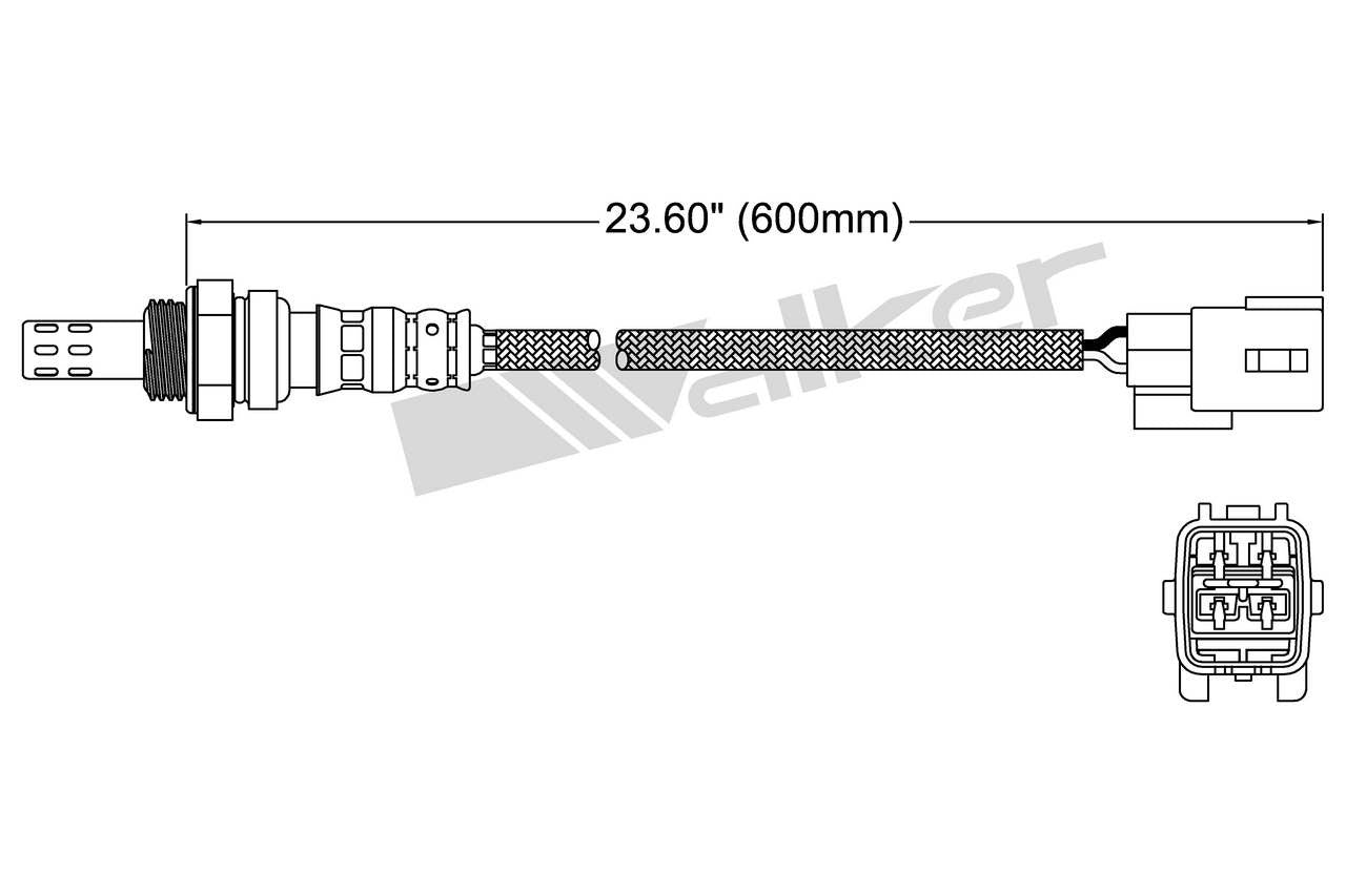 Walker Products Walker Products 250-24878 Oxygen Sensor 4-W Direct Fit 250-24878