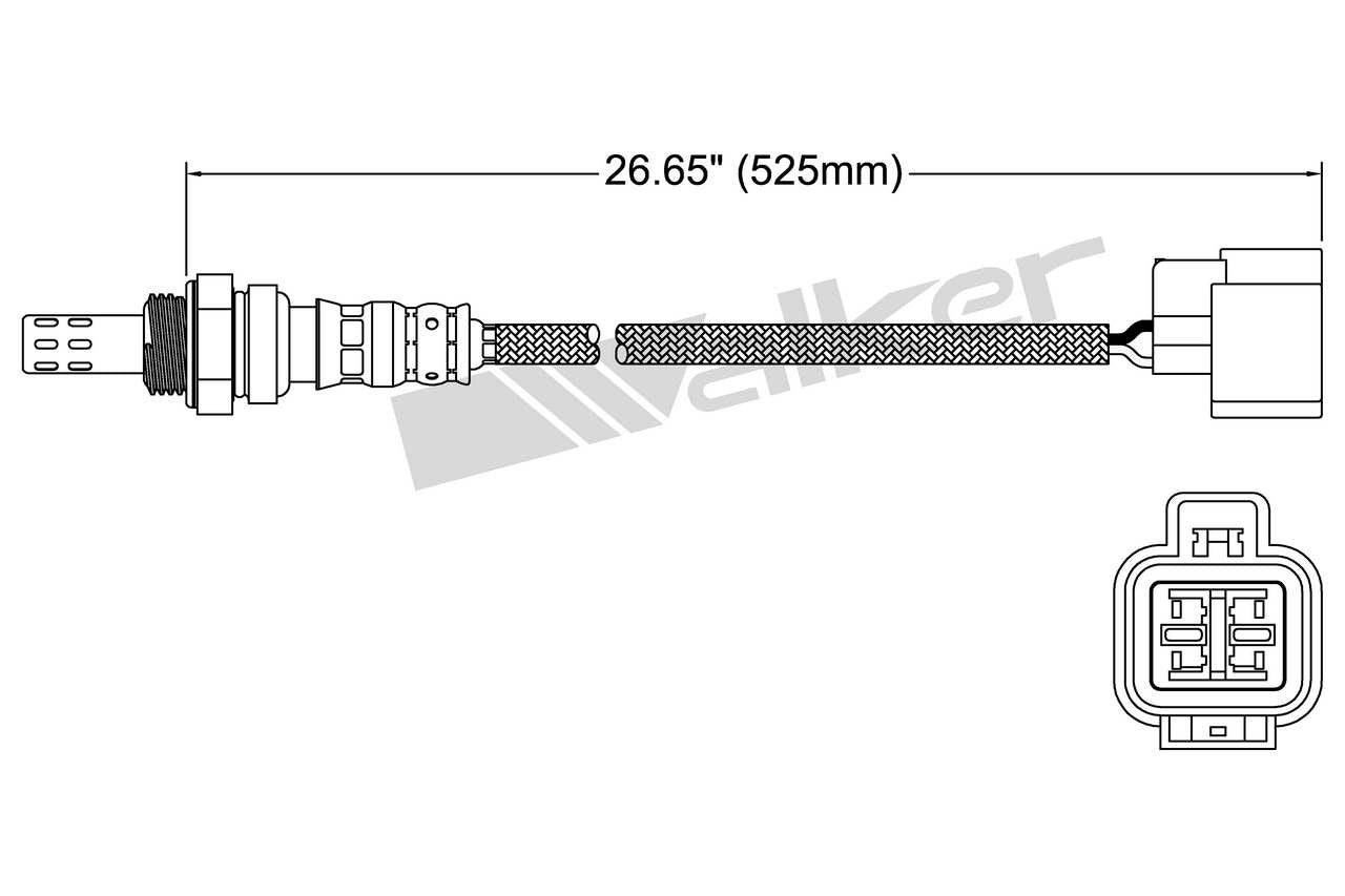 Walker Products Oxygen Sensor 250-24913
