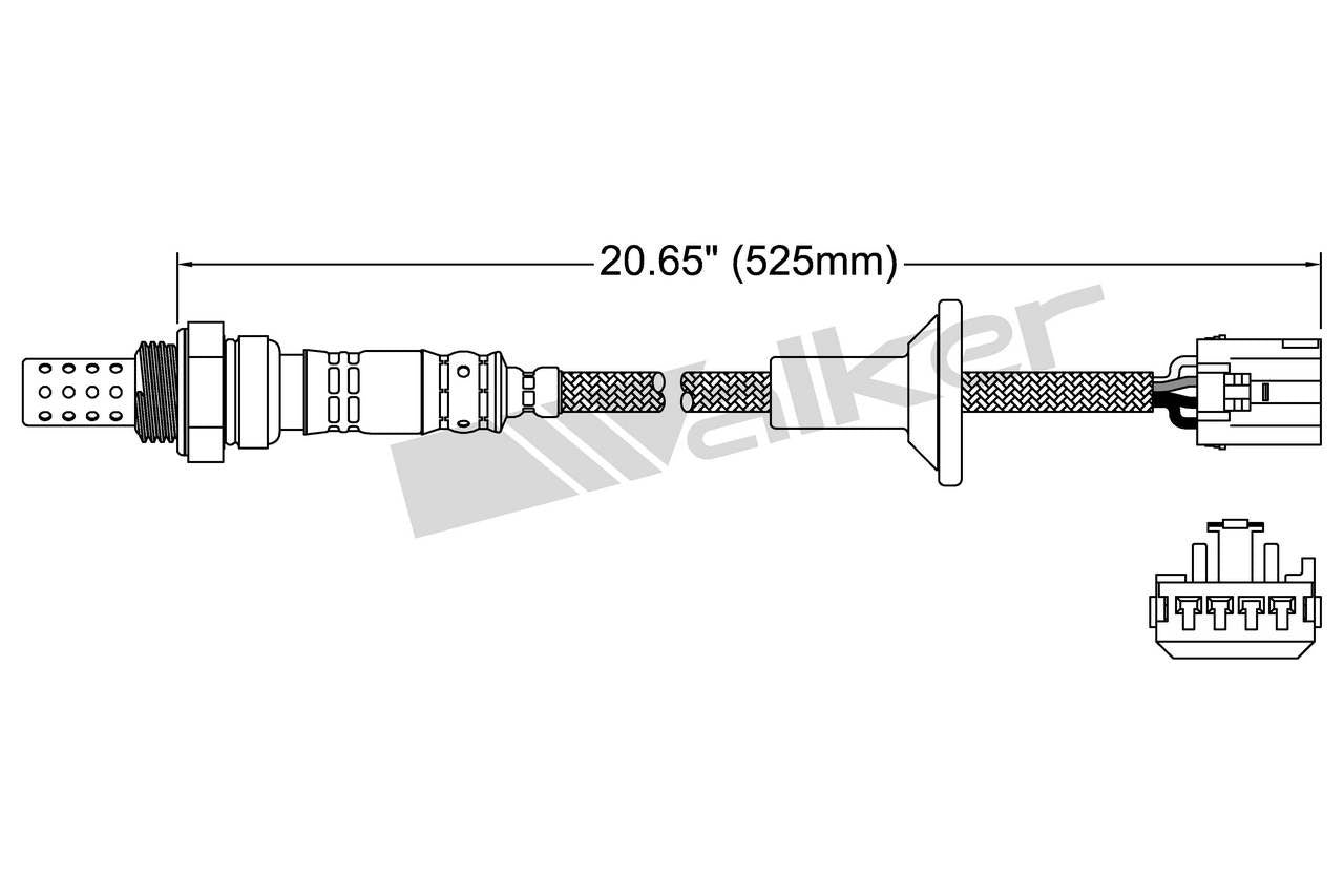 Walker Products Walker Products 250-24914 Oxygen Sensor 4-W Direct Fit 250-24914