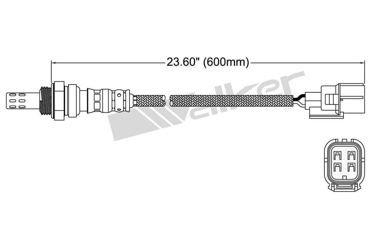 Walker Products Walker Products 250-24915 Oxygen Sensor 4-W Direct Fit 250-24915