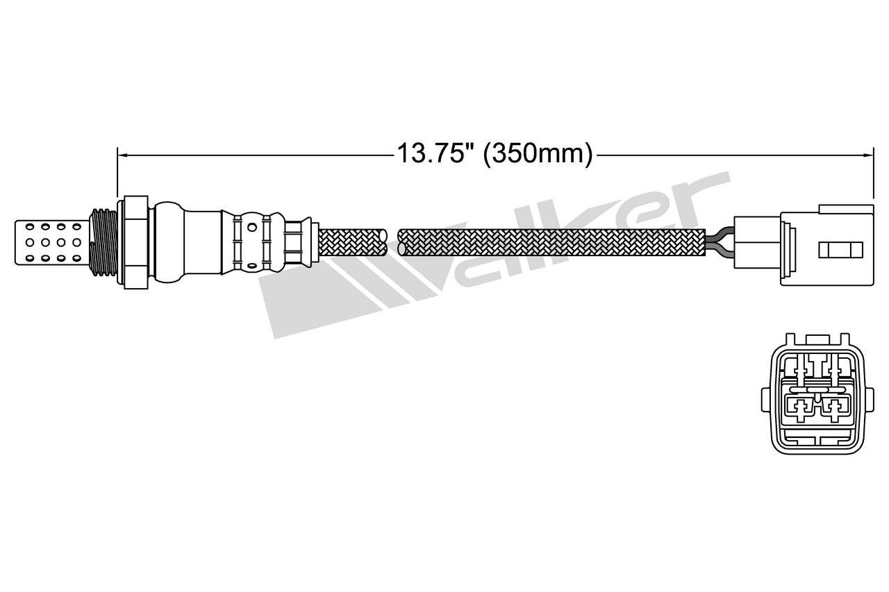 Walker Products Walker Products 250-24924 Oxygen Sensor 4-W Direct Fit 250-24924