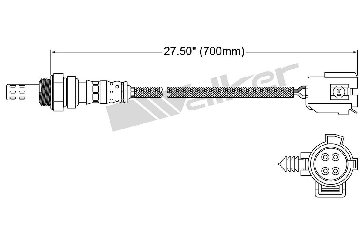 Walker Products Walker Products 250-24944 Oxygen Sensor 4-W Direct Fit 250-24944